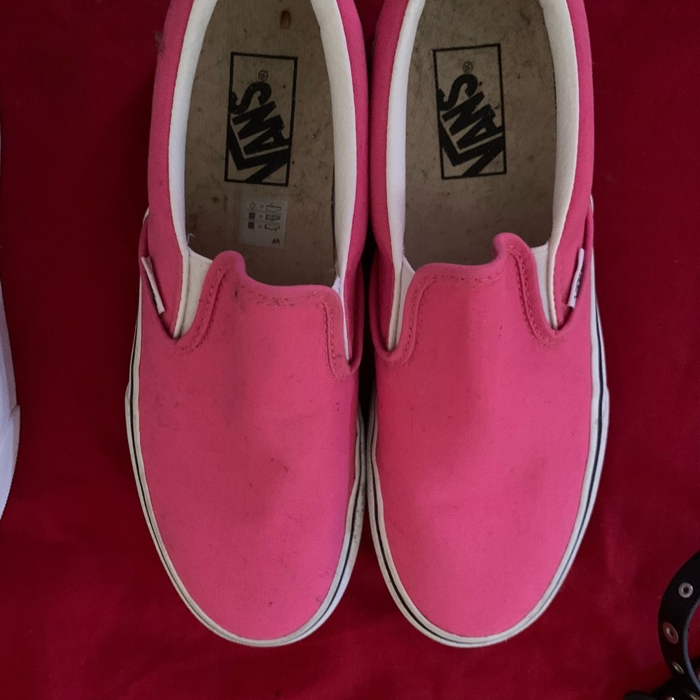 PINK VANS with holographic-flame